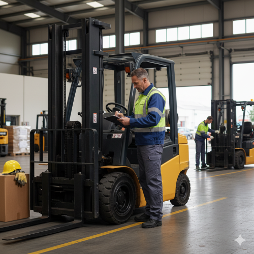 Checklist de inspeção para empilhadeira antes do aluguel