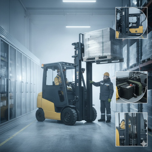 Empilhadeiras para câmaras frias: cuidados e peças específicas