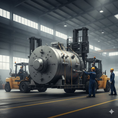 Movimentando caldeiras industriais com empilhadeiras- o que considerar?