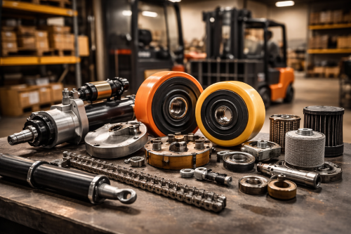 Como garantir disponibilidade de peças para empilhadeira na operação?